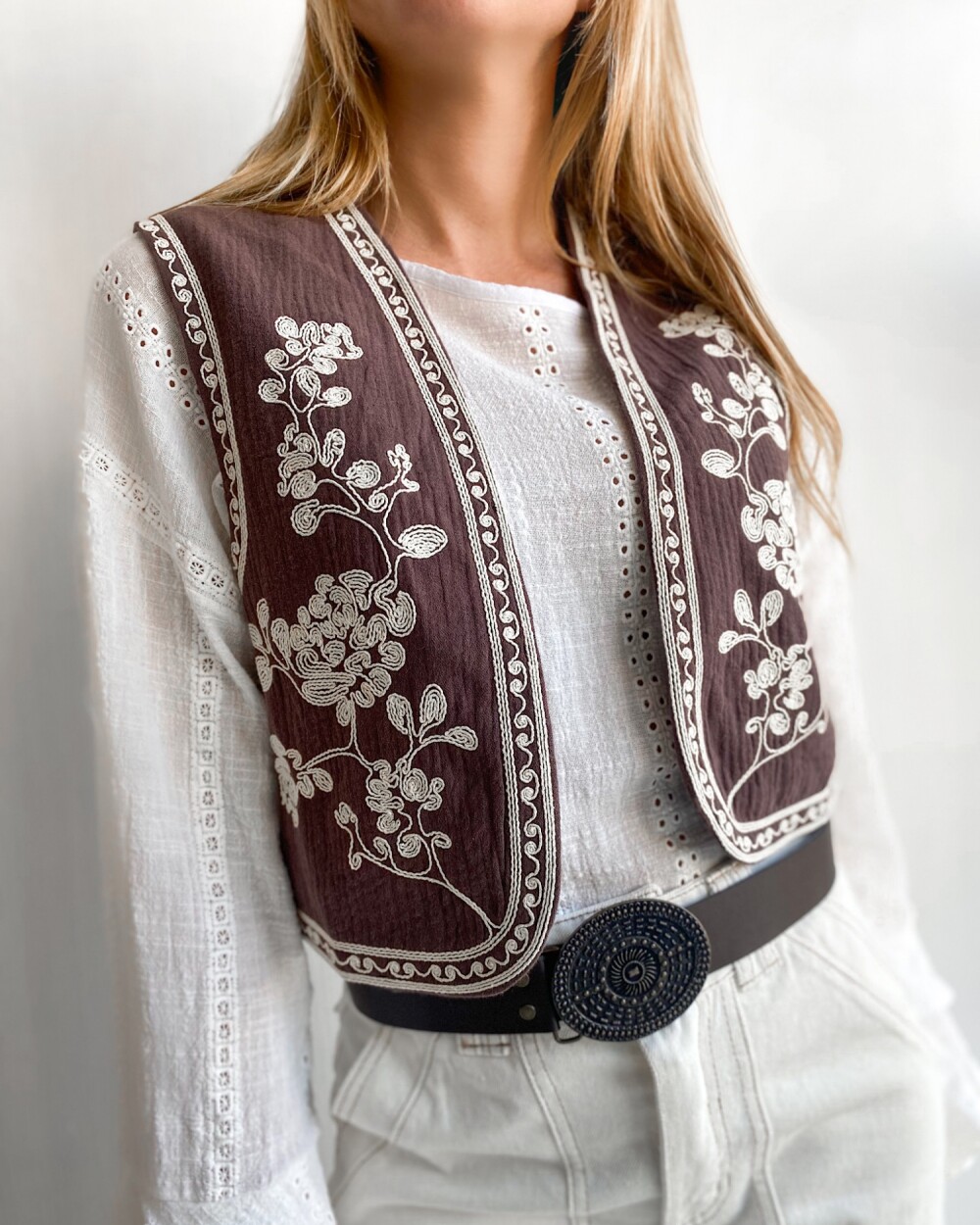 Chaleco Camelia Chocolate