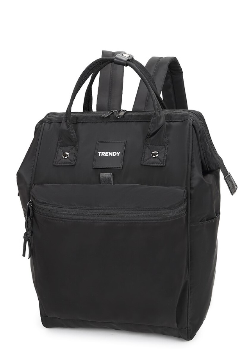 Mochila boca de pez multicierres Negro