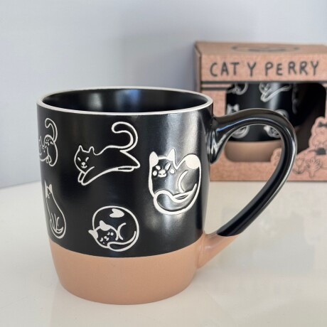 Taza Mug Cerámica Cat y Perry 450ML - Negra Taza Mug Cerámica Cat y Perry 450ML - Negra