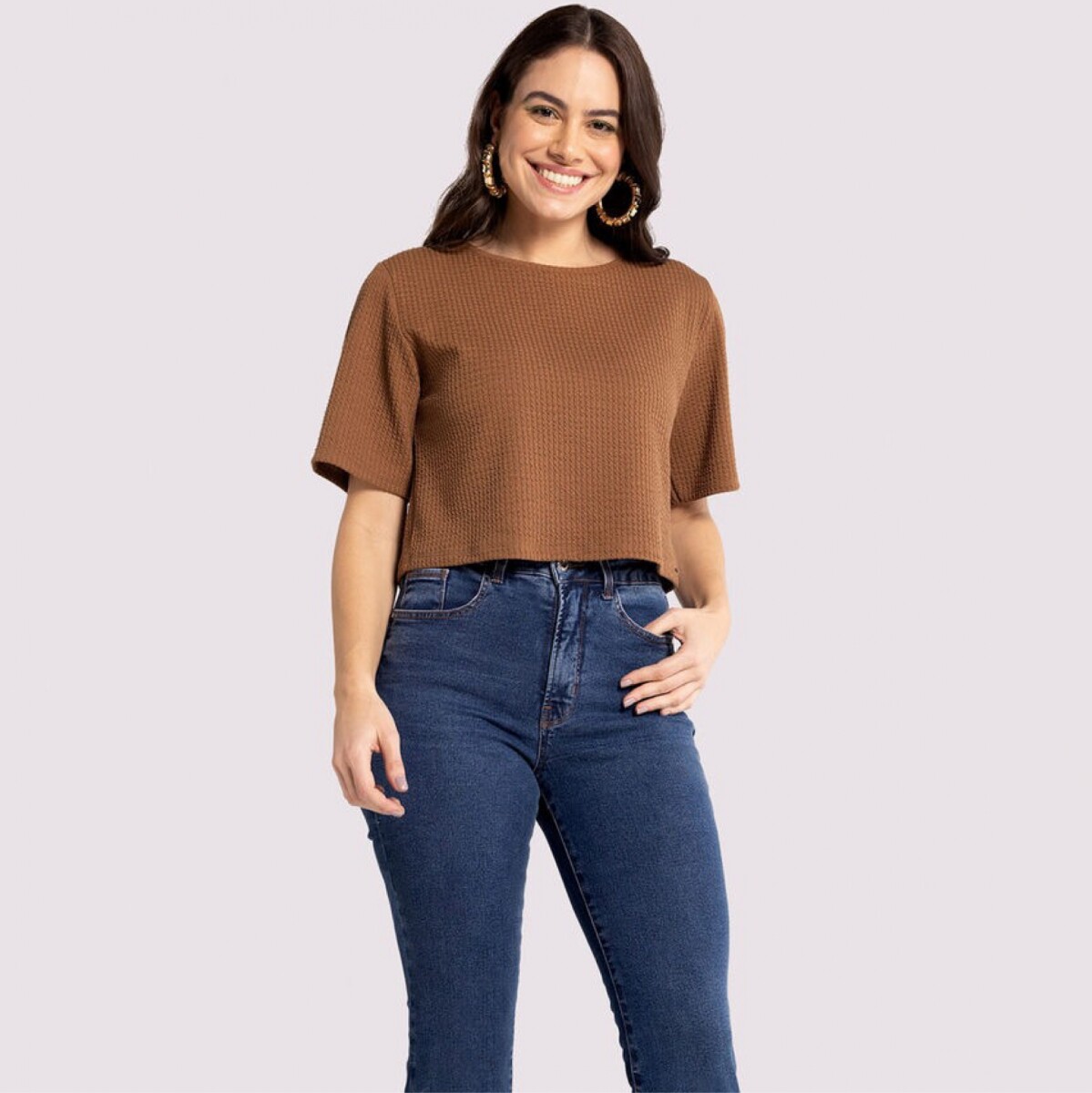 Pantalón de Jean Acampanado - Azul 