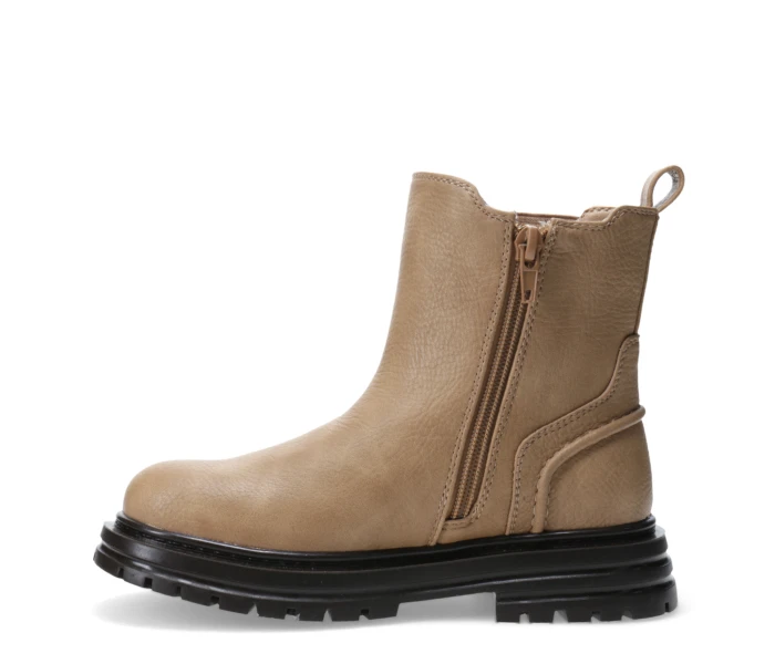Bota AURLAND con elástico y cierre Beige