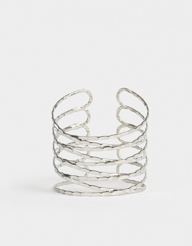 Brazaletes De metal Brazalete Metálico - Plateado