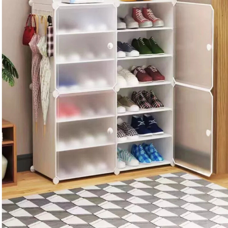 Zapatera Desmontable 24 Pares Color Blanco Zapatera Desmontable 24 Pares Color Blanco