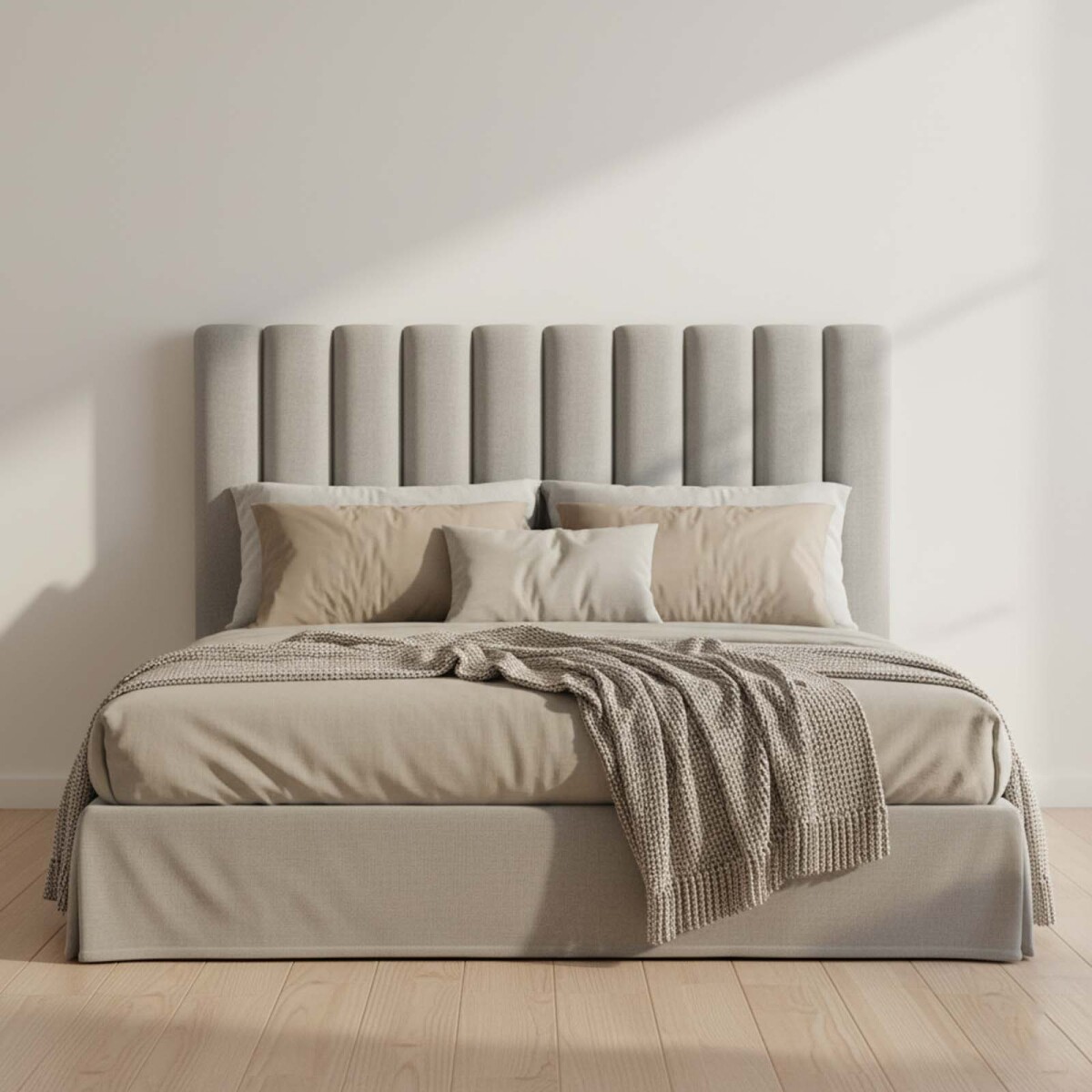 RESPALDO - KING TELA GRIS ISABELLA 