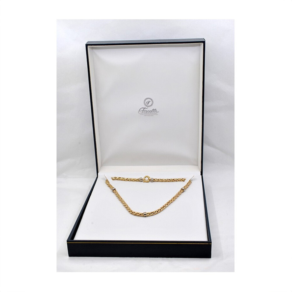 Cadena En 2 Tonos De Oro 18K Cadena En 2 Tonos De Oro 18K