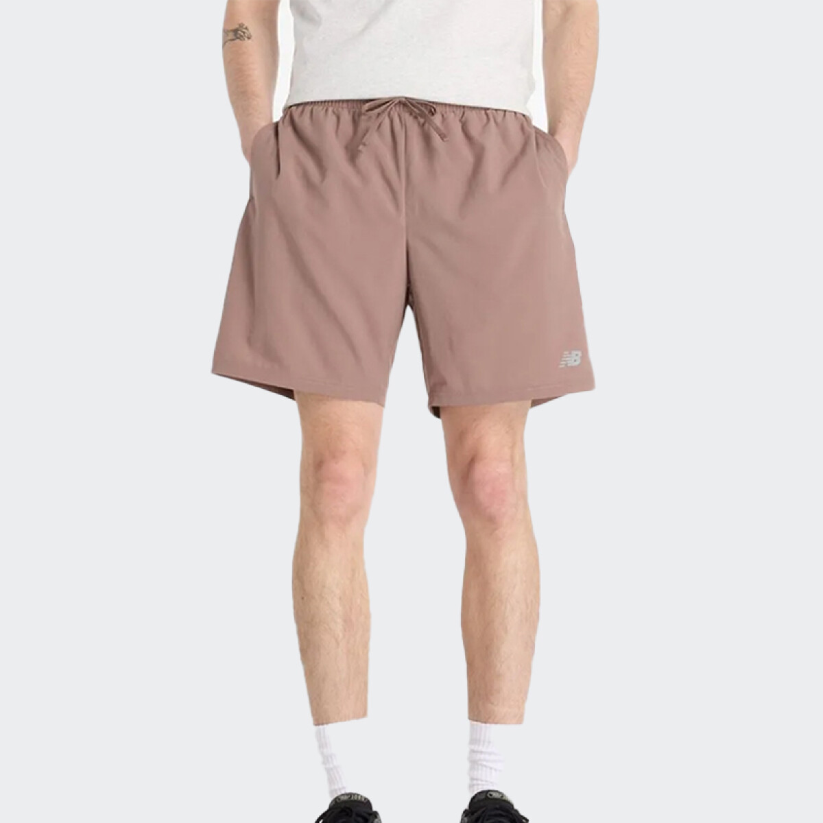 Short New Balance Hombre Sport Essentials 7 - Marrón 