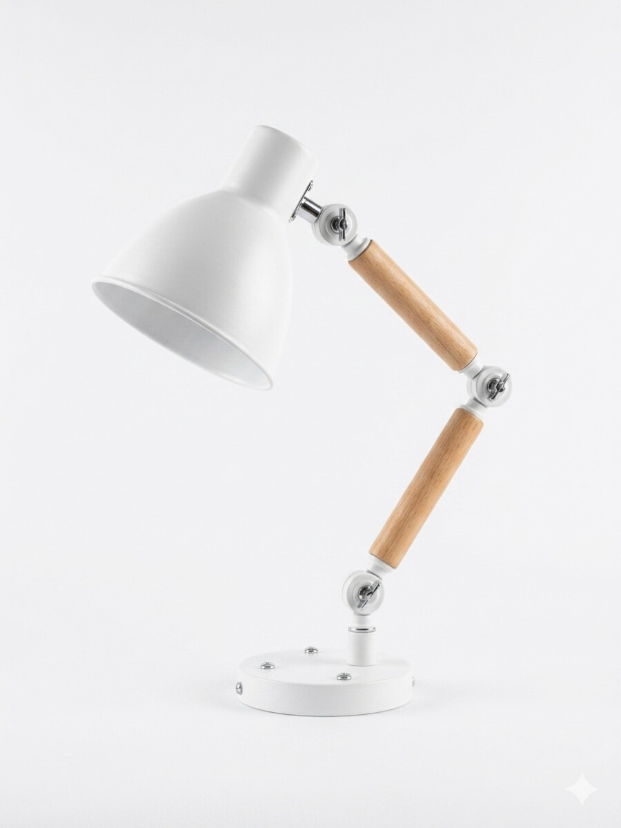 [OUTLET] Aplique de Pared Nórdico Articulado para Lámpara E27 - Blanco 