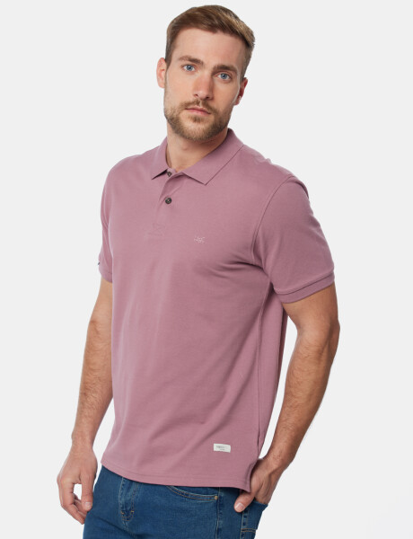 REMERA POLO PIQUE LISA Rosado