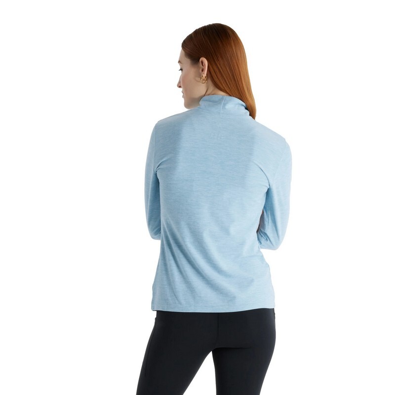 Buzo New Balance Space Dye Essentials 1/4 Zip Celeste