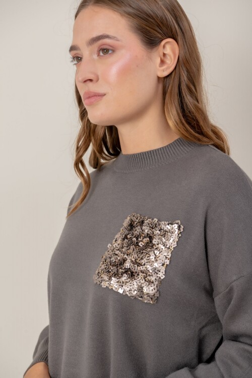 Sweater dama Gris