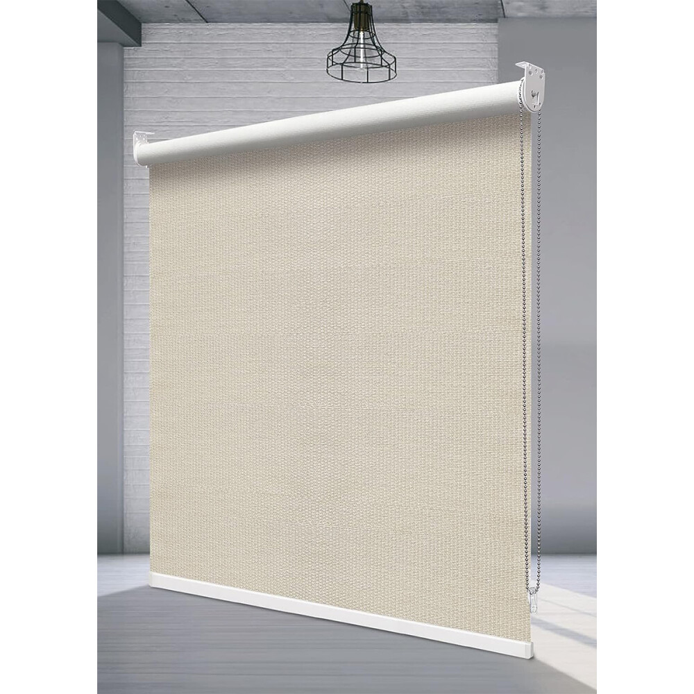 Cortina Blackout Texturada 100% opaca roller 1.00x2.00m Beige