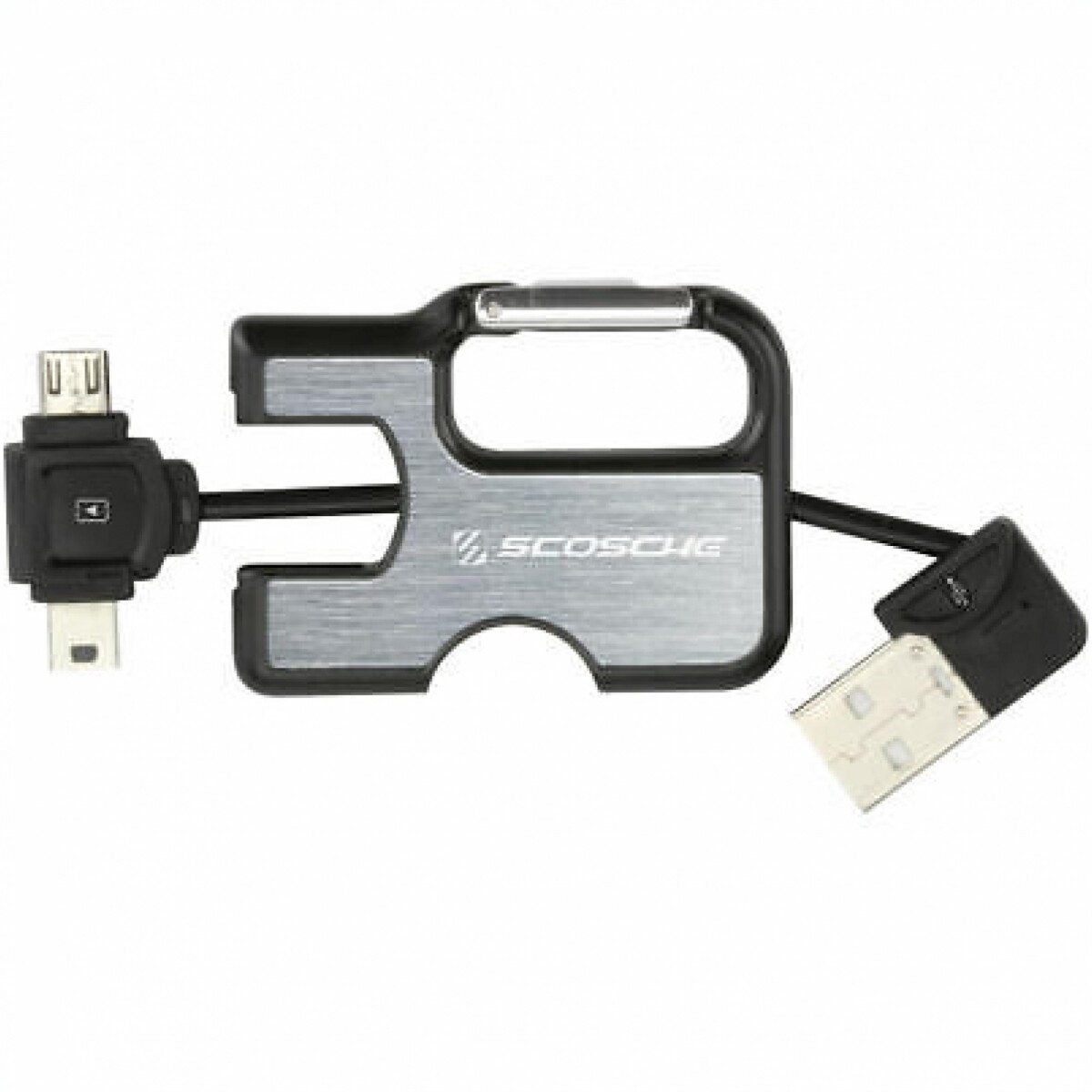 Cable De Carga Y Sincronización Llavero SCOSCHE Para Mini y Micro USB 