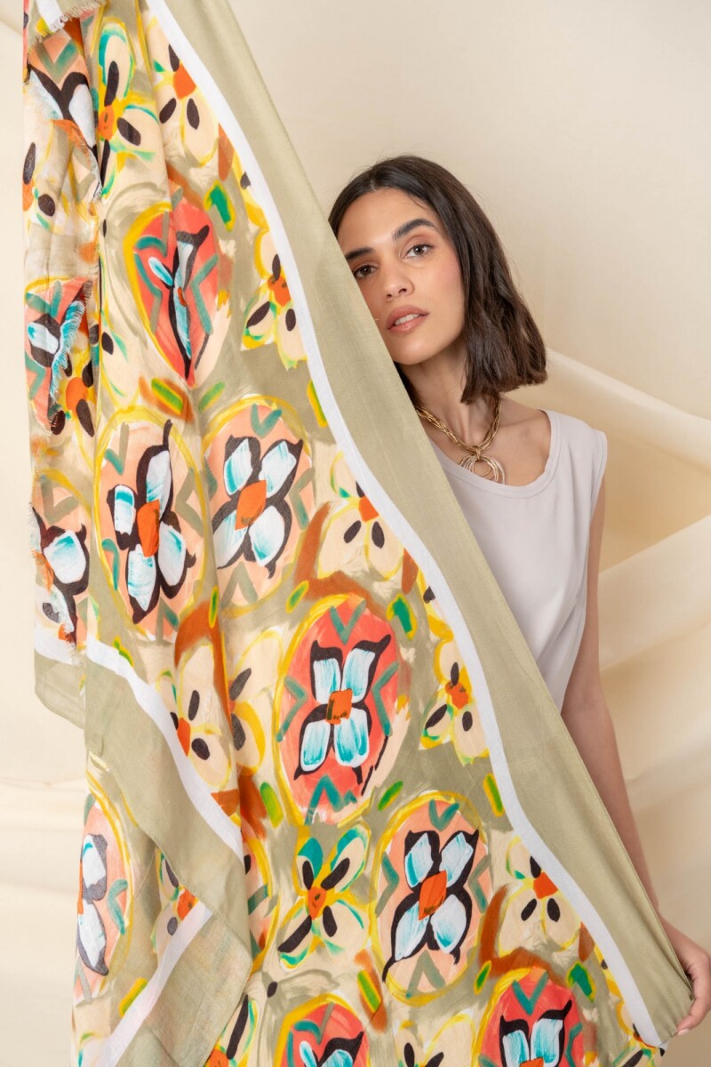 PAÑUELO MULTICOLOR - Visón 