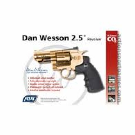 Revólver Dan Wesson 2,5" Oro Full Metal - ASG Dorado