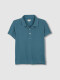 Polo Detalles Contraste Azul Claro