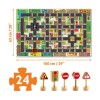 Puzzle Pop 63x100 cm 24 Pcs 3+ - La ciudad Puzzle Pop 63x100 cm 24 Pcs 3+ - La ciudad