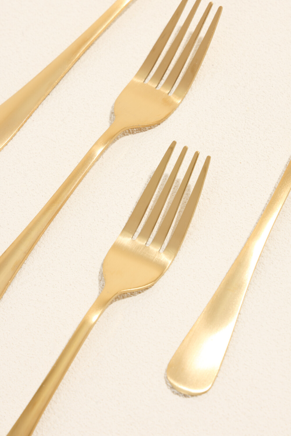 Tenedor Olivo Set 4 Un. Dorado Color Unico