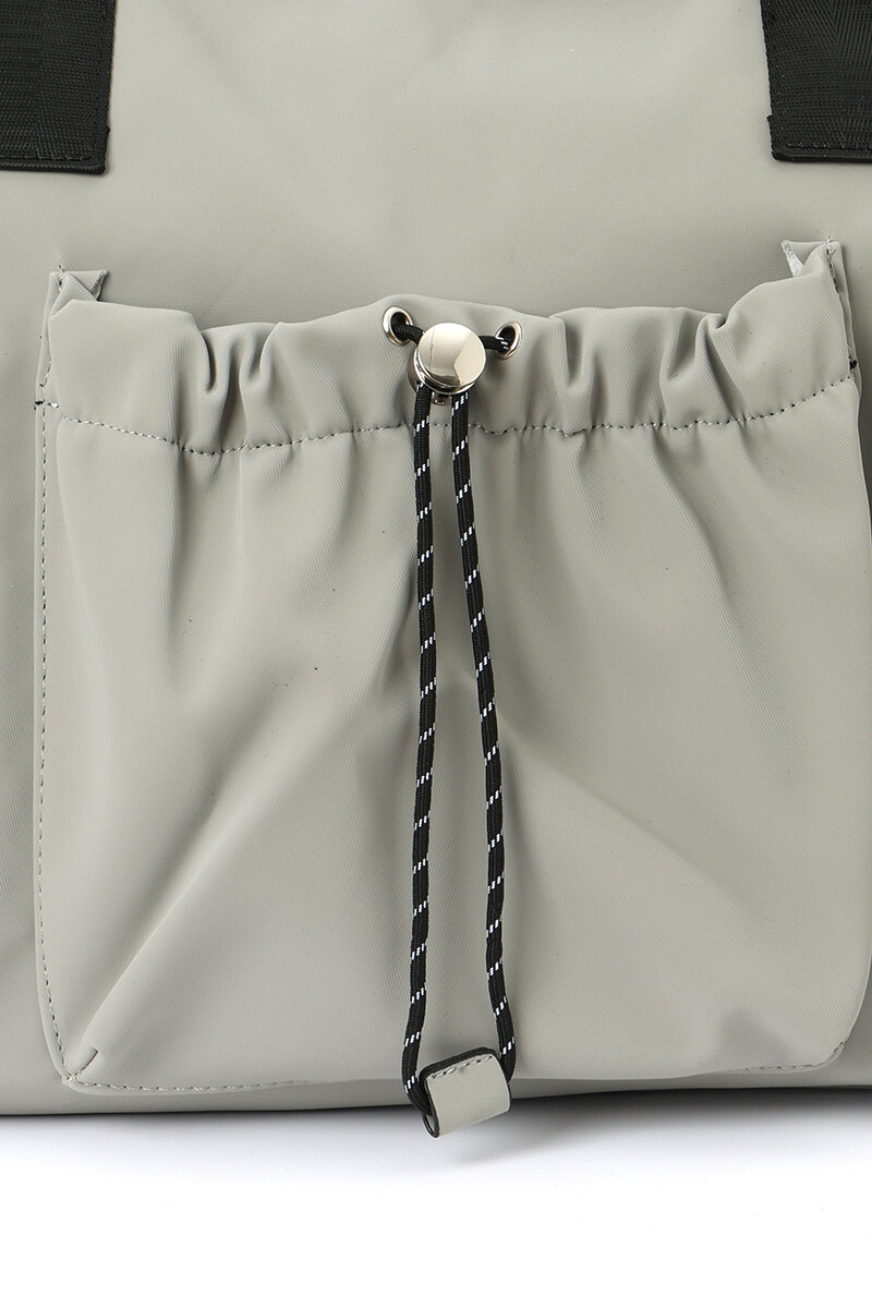 Bolso de nylon Gris