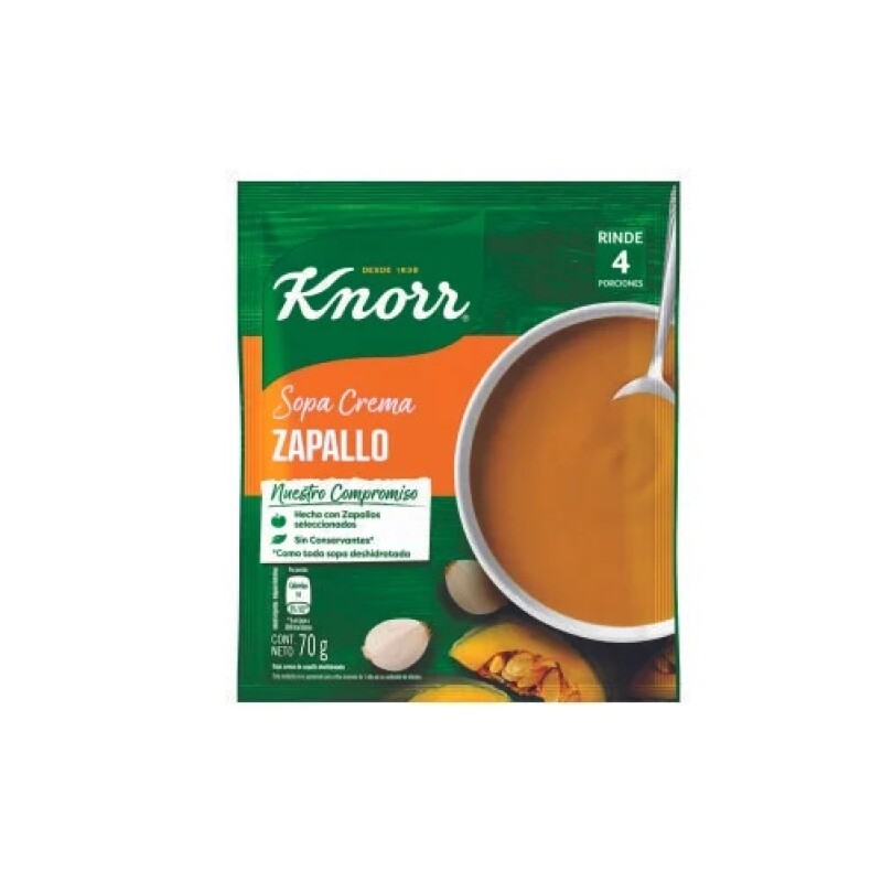SOPA KNORR CR. ZAPALLO Sopa Knorr Cr. Zapallo