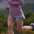 SHORT WV WMN RNG II negro GRIS CLARO/NEGRO/NARANJA