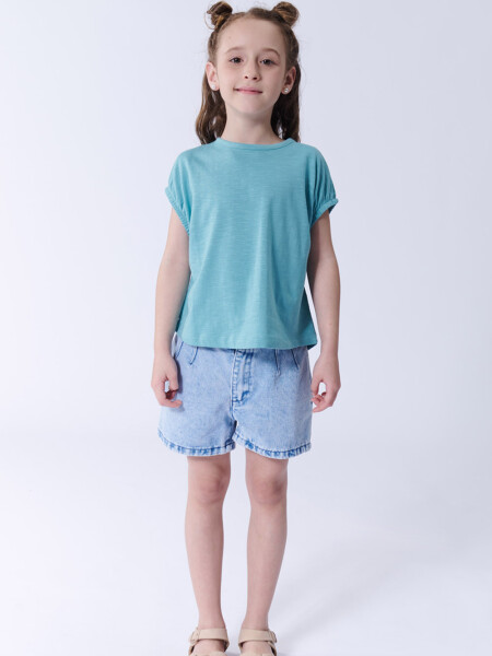 Remera crop Verde