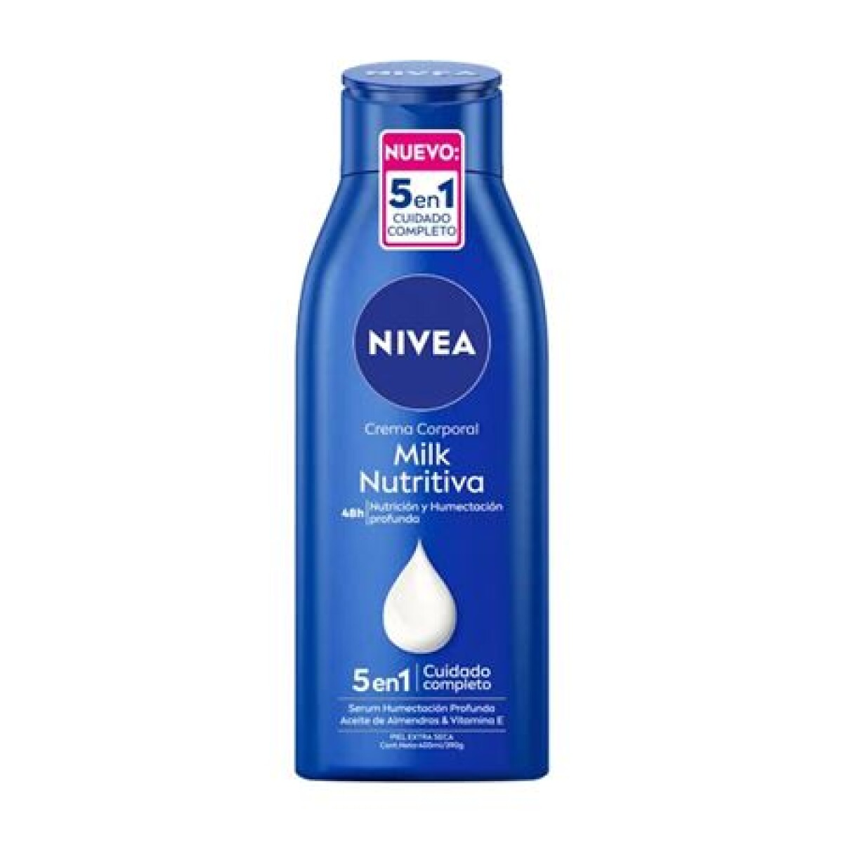 Nivea crema corporal - Milk nutritiva 5 en 1 400 ml 