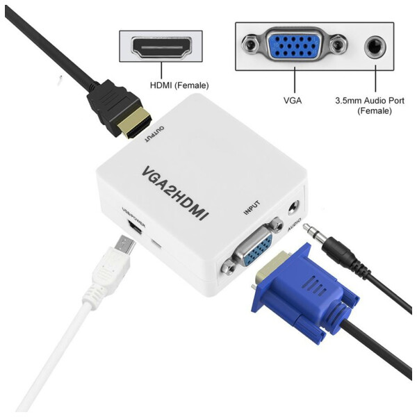 Adaptador Treqa Hdv-552 ADAPTADOR TREQA VGA/HDMI HDV 552