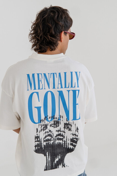 Remera Pulau Mentally Gone Blanco