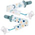 Set x2 clip para chupete BUBA estrella celeste