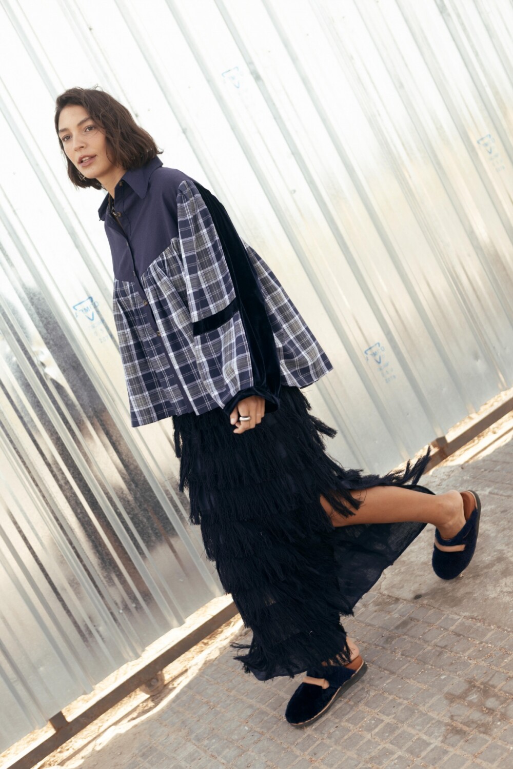 Idolo Skirt Azul Marino
