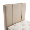 RESPALDO 1 PLAZA (0.90 MTS) - LISO TAPIZADO BEIGE C/LISTON CAMEL RESPALDO 1 PLAZA (0.90 MTS) - LISO TAPIZADO BEIGE C/LISTON CAMEL