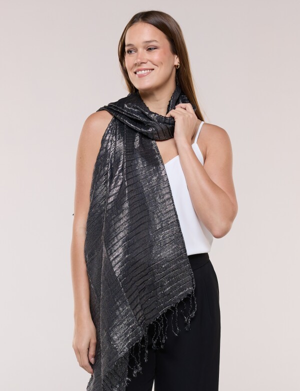 Pashmina Metalizada NEGRO