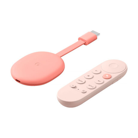 Google Chromecast 4 con Google TV 4K | Reproductor Portátil Streaming Pink sand
