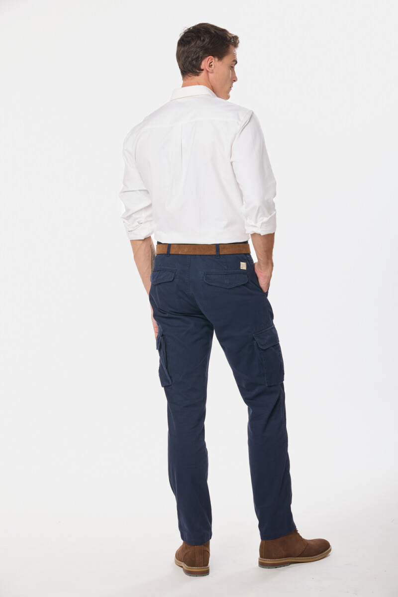 PANTALON CARGO - Marino 