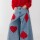 JEAN WIDE XL CROCHET Celeste