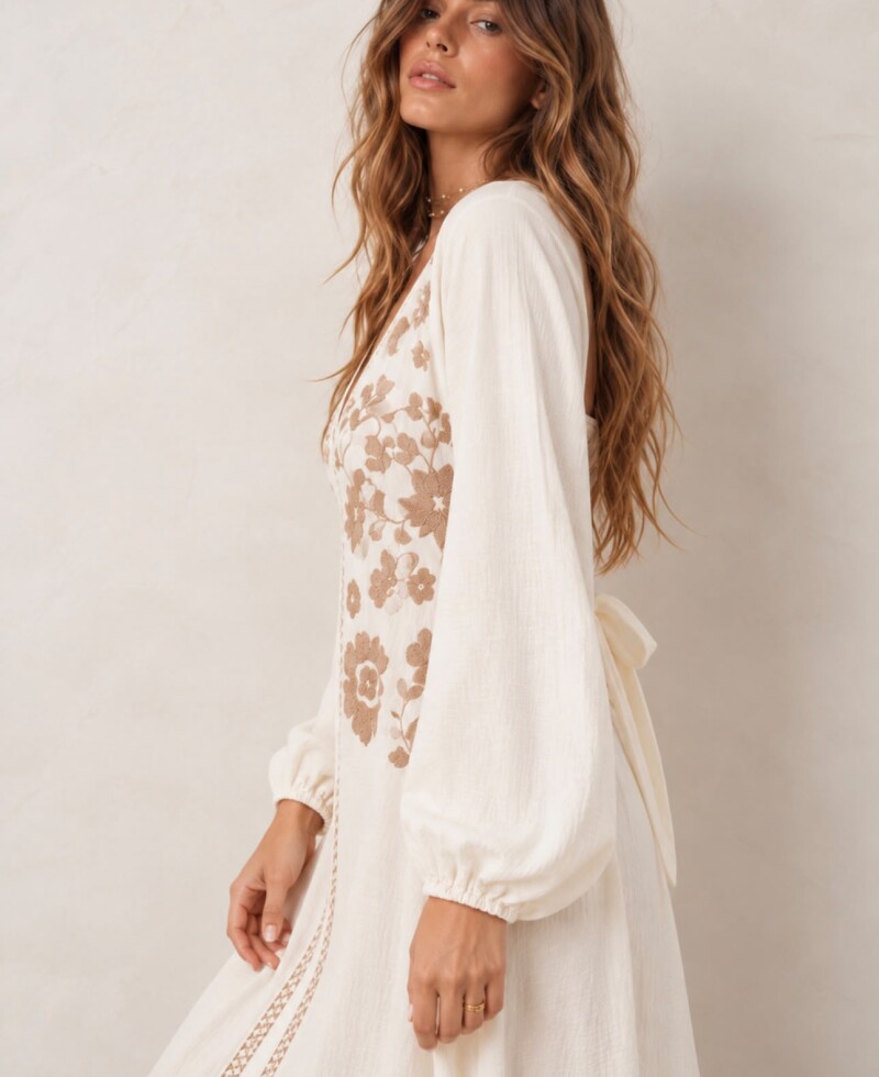 Vestido Savia crudo