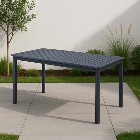 MESA COMEDOR DE EXTERIOR POLIPROPILENO GRIS CARTAGENA