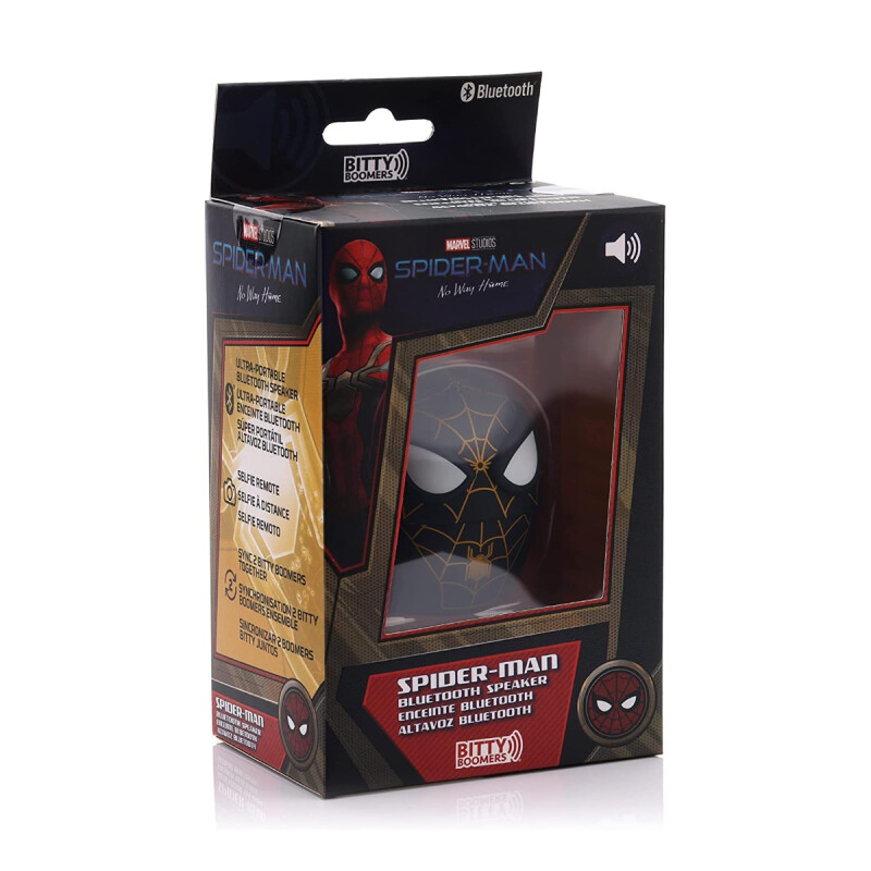 Parlante Portátil Bitty Boomers Marvel Black Spiderman Parlante Portátil Bitty Boomers Marvel Black Spiderman