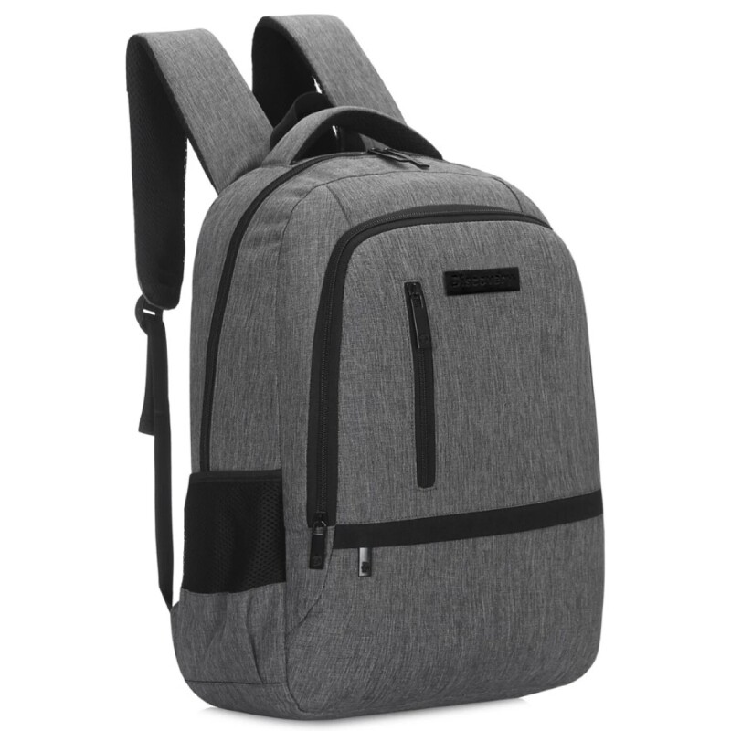 Mochila urbana Discovery clásica 15993 con porta Notebook Gris oscuro