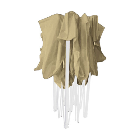 Gazebo 3x4.5m Toldo Carpa Uv30 Impermeable Resistente Beige