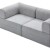 Sofá Sillón Cama ComboHome Teddy Premium 3 Cuerpos Corderoy Gris 1