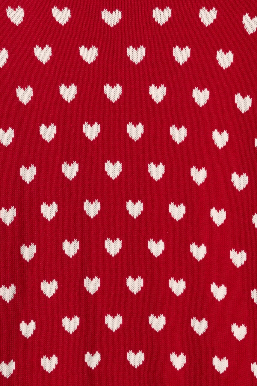 Buzo Túnica Niña Modern Red Heart
