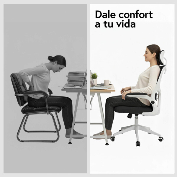 Silla de escritorio Oficina Sillon Ejecutiva Ergonomica Apoyabrazos Regulables IMBACK Color Negro Silla de escritorio Oficina Sillon Ejecutiva Ergonomica Apoyabrazos Regulables IMBACK Color Negro