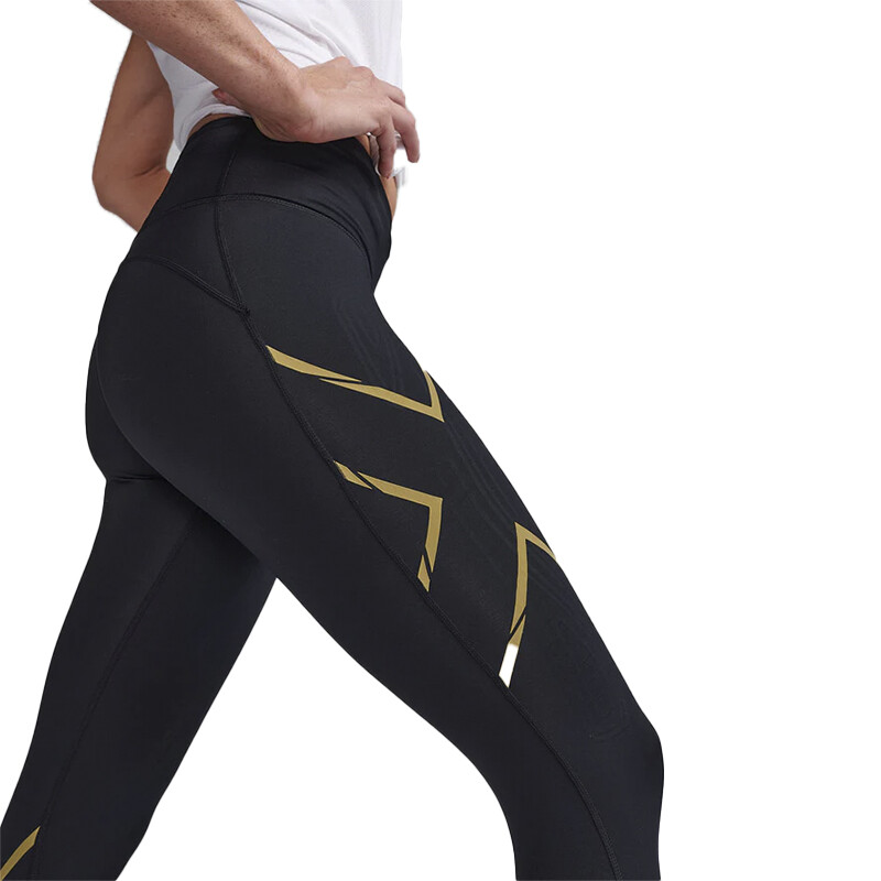Calza 2XU Light Speed Mid-Rise Comp Tights Negro