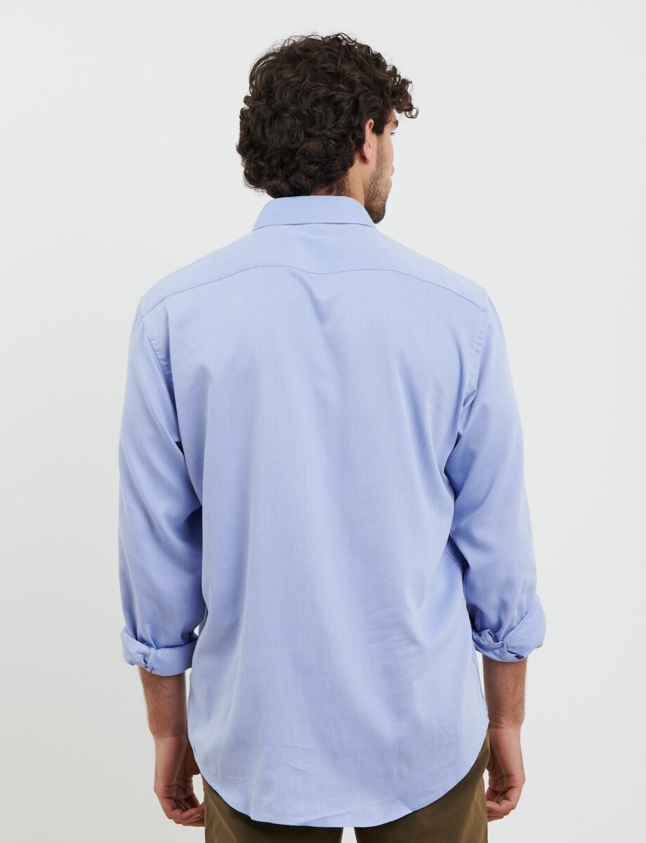 012581 CAMISA HARRINGTON LABEL Azul