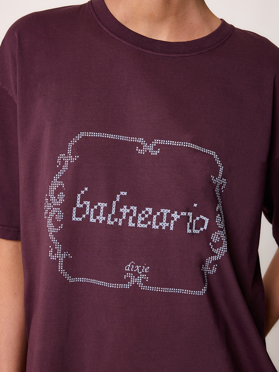 T-SHIRT M/C BALNEARIO DIXIE Vino