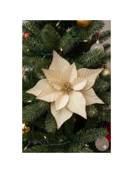 ESTRELLA FEDERAL TERCIOPELO CREMA 25 CM. ESTRELLA FEDERAL TERCIOPELO CREMA 25 CM.