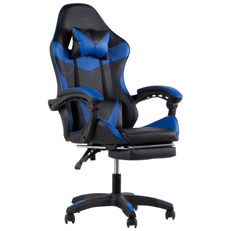 Silla Gamer Ergonomica Reclinable Giratorias 360 grados Azul