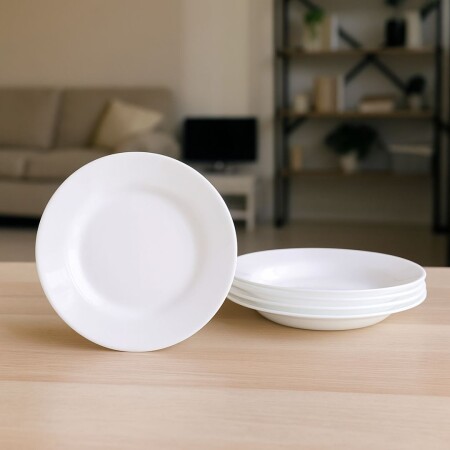 Plato Hondo Nadir Opal Duralex Blanco 23cm Plato Hondo Nadir Opal Duralex Blanco 23cm