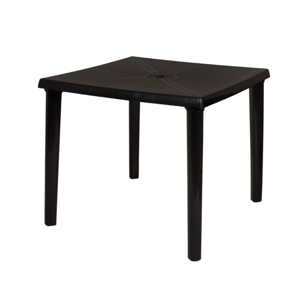 MESA CUADRADA DESMONTABLE NEGRA 82X82X71 NEGRO